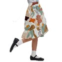 Shapes Pattern Kids  Ruffle Flared Wrap Midi Skirt View3