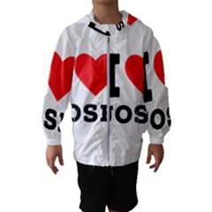 I Love Jose Kids  Hooded Windbreaker by ilovewhateva