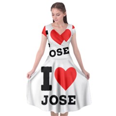 I Love Jose Cap Sleeve Wrap Front Dress by ilovewhateva