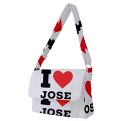 I Love Jose Full Print Messenger Bag (m) by ilovewhateva