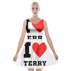 I Love Terry  Velvet Skater Dress by ilovewhateva