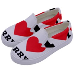 I Love Terry  Kids  Canvas Slip Ons by ilovewhateva