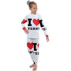 I Love Terry  Kids  Long Sleeve Set  by ilovewhateva