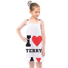 I Love Terry  Kids  Overall Dress by ilovewhateva