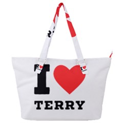 I Love Terry  Full Print Shoulder Bag by ilovewhateva