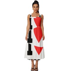 I Love Terry  Square Neckline Tiered Midi Dress by ilovewhateva