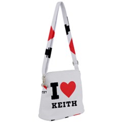 I Love Keith Zipper Messenger Bag by ilovewhateva