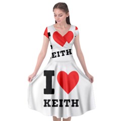 I Love Keith Cap Sleeve Wrap Front Dress by ilovewhateva