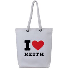 I Love Keith Full Print Rope Handle Tote (small) by ilovewhateva