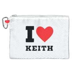 I Love Keith Canvas Cosmetic Bag (xl) by ilovewhateva