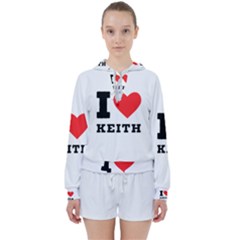 I Love Keith Women s Tie Up Sweat by ilovewhateva