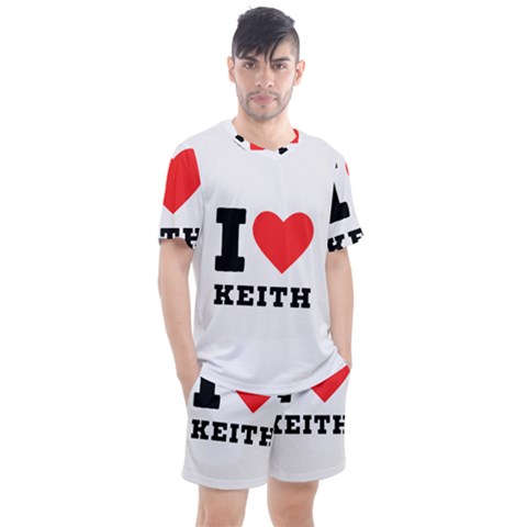 I Love Keith Men s Mesh Tee And Shorts Set by ilovewhateva