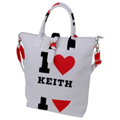 I Love Keith Buckle Top Tote Bag by ilovewhateva