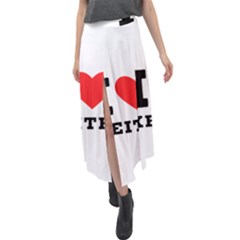 I Love Keith Velour Split Maxi Skirt by ilovewhateva