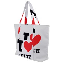 I Love Keith Zip Up Canvas Bag by ilovewhateva