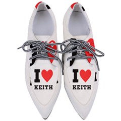 I Love Keith Pointed Oxford Shoes by ilovewhateva