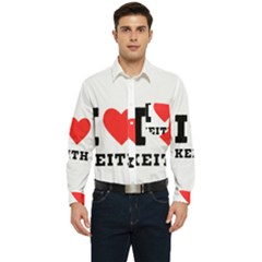 I Love Keith Men s Long Sleeve Pocket Shirt  by ilovewhateva