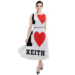 I Love Keith Round Neck Boho Dress by ilovewhateva