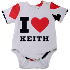 I Love Keith Baby Short Sleeve Bodysuit