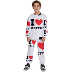 I Love Keith Kids  Sweatshirt Set by ilovewhateva