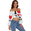 I love keith Long Sleeve Crinkled Weave Crop Top View3