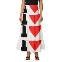 I Love Keith Tiered Ruffle Maxi Skirt by ilovewhateva