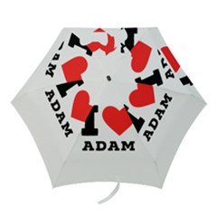 I Love Adam  Mini Folding Umbrellas by ilovewhateva