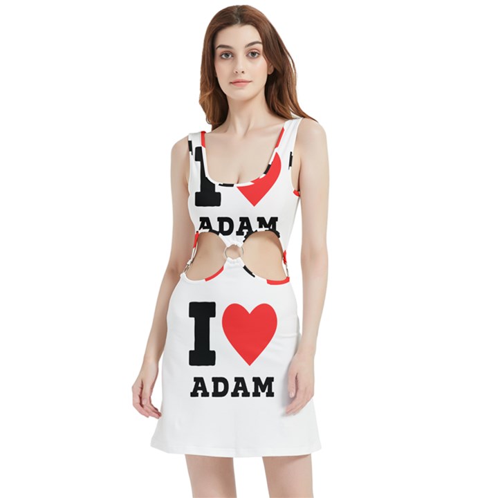 I love Adam  Velour Cutout Dress