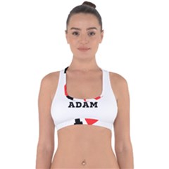 I Love Adam  Cross Back Hipster Bikini Top  by ilovewhateva