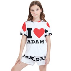 I Love Adam  Kids  Tee And Sports Shorts Set by ilovewhateva