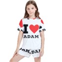 I love Adam  Kids  Tee And Sports Shorts Set View1