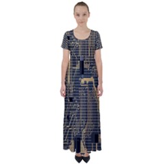 Circuit High Waist Short Sleeve Maxi Dress