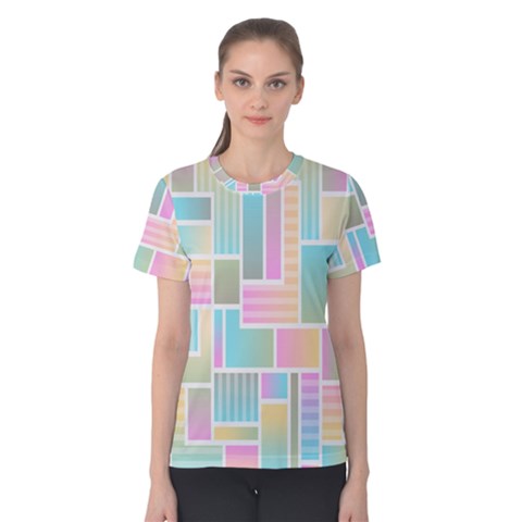 Color-blocks Women s Cotton Tee by nateshop