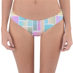 Color-blocks Reversible Hipster Bikini Bottoms by nateshop