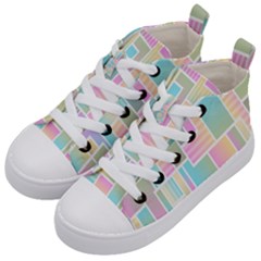 Color-blocks Kids  Mid-top Canvas Sneakers by nateshop