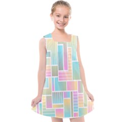 Color-blocks Kids  Cross Back Dress by nateshop