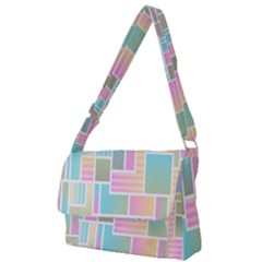 Color-blocks Full Print Messenger Bag (s) by nateshop