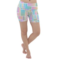 Color-blocks Lightweight Velour Yoga Shorts