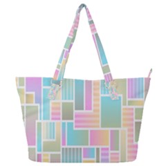 Color-blocks Full Print Shoulder Bag by nateshop