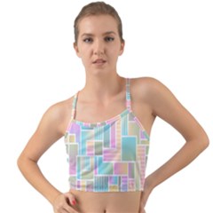 Color-blocks Mini Tank Bikini Top by nateshop