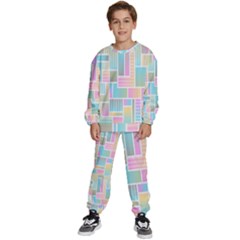 Color-blocks Kids  Sweatshirt Set by nateshop