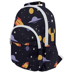 Cosmos Rounded Multi Pocket Backpack by nateshop