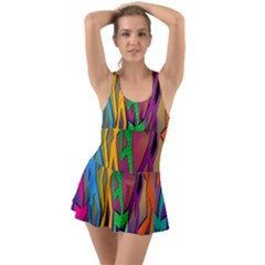 Dancing Ruffle Top Dress Swimsuit