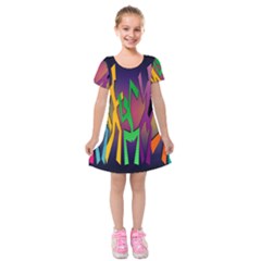 Dancing Kids  Short Sleeve Velvet Dress by nateshop