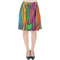 Dancing Velvet High Waist Skirt by nateshop