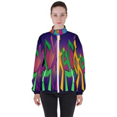 Dancing Women s High Neck Windbreaker by nateshop