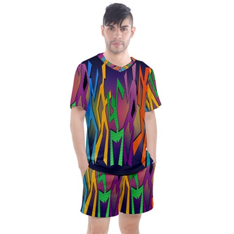 Dancing Men s Mesh Tee And Shorts Set by nateshop