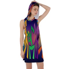 Dancing Racer Back Hoodie Dress by nateshop