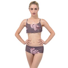 Feather Layered Top Bikini Set by nateshop