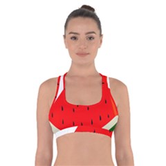 Fruit-01 Cross Back Sports Bra by nateshop